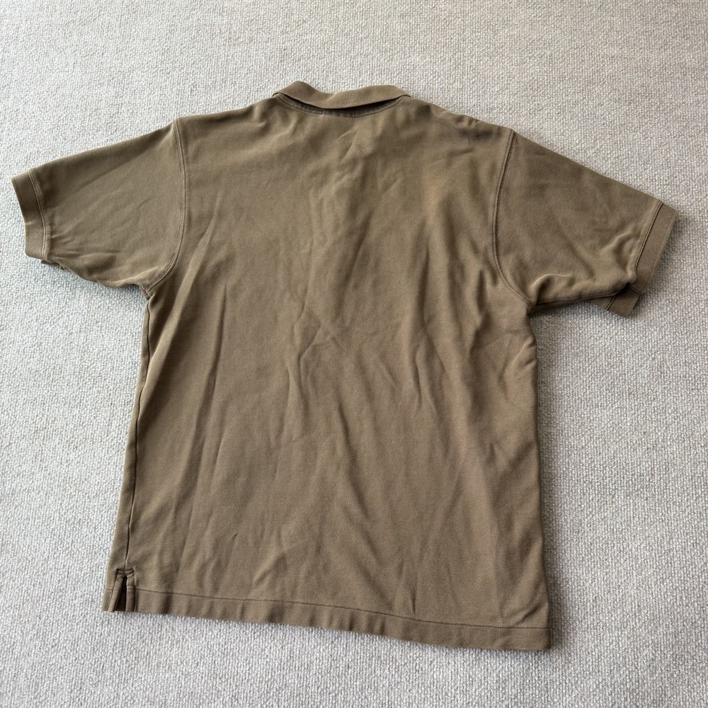 Patagonia Men's Organic Cotton Polo Shirt Brown Collared Short Sleeve Logo Sz M - Picture 8 of 9